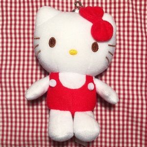 Classic Vintage Red Hello Kitty Keychain Plush